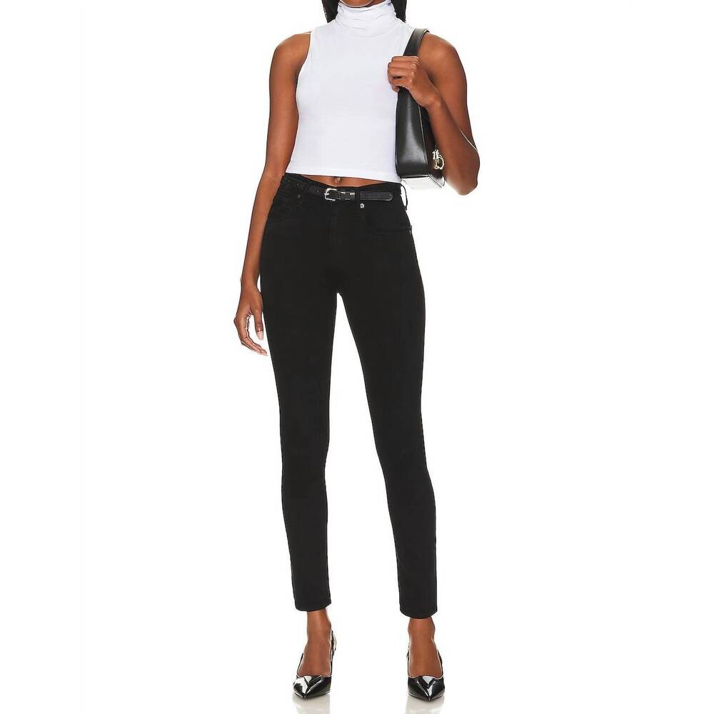 NEW CITIZENS OF HUMANITY sloane skinny jean in plush black - Picture 5 of 5